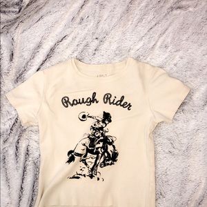 Worn once. Crop Top. Good Shape. Tight Fitted.